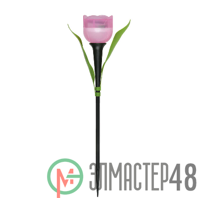 Светильник садовый USL-C-451/PT305 на солнечной батарее "Розовый тюльпан" PINK TULIP IP44 Uniel UL-00004276