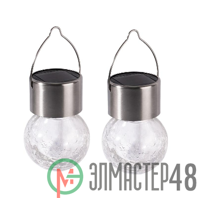 Светильник светодиодный SLR-L02 (комплект из 2х RGB светильников) подвесной на солнечн. батарее IP44 (уп.2шт) ФАZА 5048096