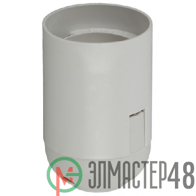Патрон E27 подвесной пластик бел. (х50) (50/400/9600) Эра Б0043749