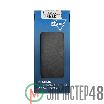 Саморез 3.8х41 гипсокартон-дерево (уп.200шт) коробка Tech-Krep 102123