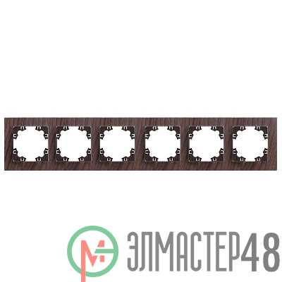 Рамка 6-м Афина универс. венге Universal A1043-V