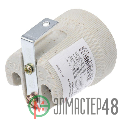 Патрон E27 керамический с держателем Rexant 11-8867