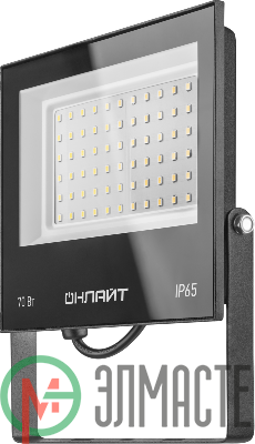 Прожектор светодиодный 61 950 OFL-70-6K-BL-IP65-LED 70Вт 6000К IP65 5600лм черн. ОНЛАЙТ 61950