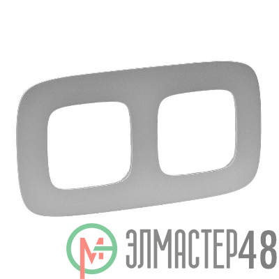 Рамка 2-м Valena Allure универсальная алюм. Leg 754392