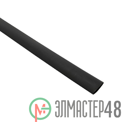 Трубка термоусадочная ТУТк с клеевым слоем нг 18/6 черн. 1м (уп.10м) PROxima EKF tut-k18-b