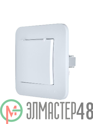 Розетка 1-м СП ASTI 16А IP20 с заземл. с крышкой термопласт в сборе бел. LEZARD 7081-0202-123В