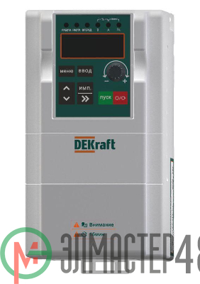 Преобразователь частоты DEKV060 0.75кВт 380В 3ф с торм. модулем SchE DEKV060G0R75T4B