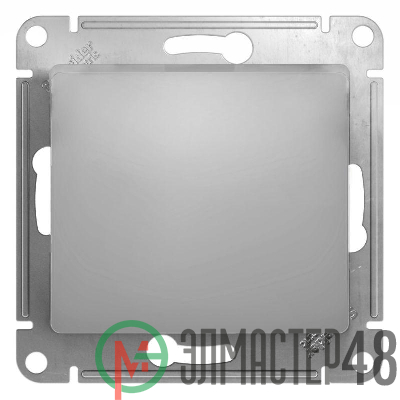 Механизм выключателя 1-кл. СП GLOSSA 10А IP20 10AX алюм. SchE GSL000311
