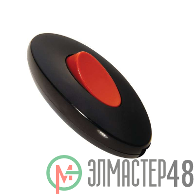 Переключатель на шнур черн. с кр. кл. Makel 10081