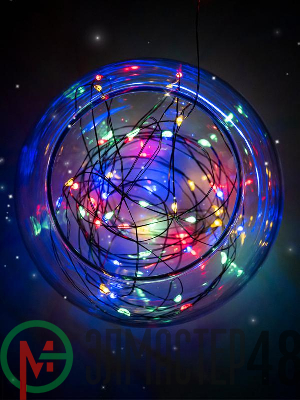 Гирлянда "Роса" DC-G06-120M 120 RGB microLED 12.1м. 8реж. 3хAA ФАZА 5059610