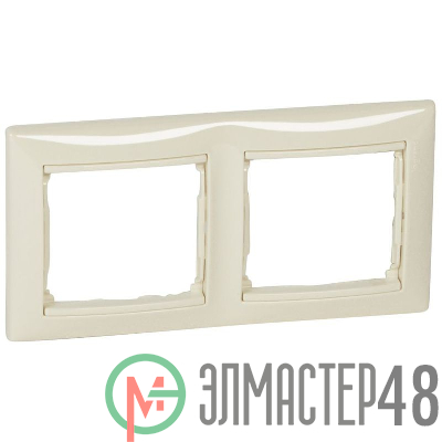 Рамка 2-м Valena горизонт. сл. кость (DIY-упак.) Leg 695632