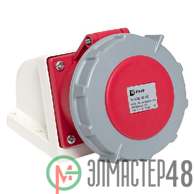 Розетка стационарная наружная 1252 3Р+РЕ+N 32А 380В IP67 PROxima EKF ps-1252-32-380