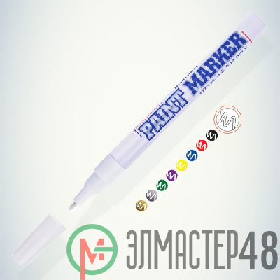 Маркер-краска Slim 2мм нитро-основа бел. MunHwa Б0048234