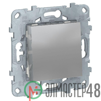 Переключатель 1-кл. UNICA NEW (сх.6) 10AX 250В алюм. SchE NU520330