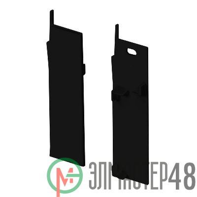 Заглушка PLINTUS-H73-F BLACK пластик (комплект) Arlight 043596
