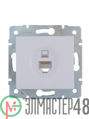 Механизм розетки компьютерн. 1-м СП KARINA RJ45 бел. LEZARD 707-0288-139