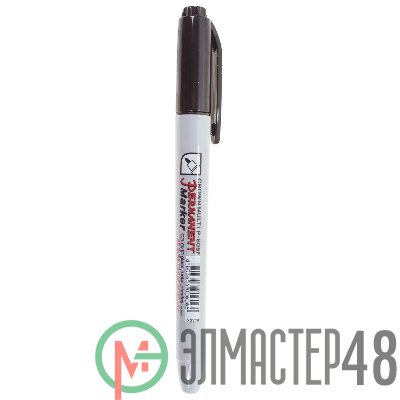 Маркер перманентный "Multi Marker Super Slim" 1мм пулевидный черн. Crown 08-8001