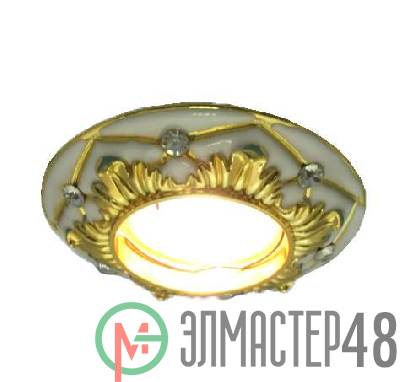 Светильник Regal 51 2 46 литой неповорот. MR16 бел./зол. ИТАЛМАК IT8452