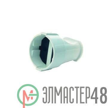 Штепсель без заземл. бел. Makel 10004