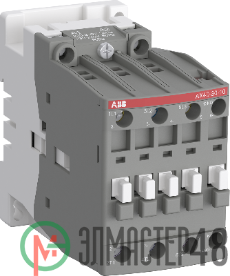 Контактор AX40-30-10-80 40А AC3 с катушкой управления 220-230В АС ABB 1SBL321074R8010