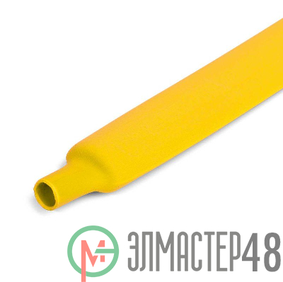 Трубка термоусадочная ТУТ (HF)-6/3 желт. (уп.100м) КВТ 82924