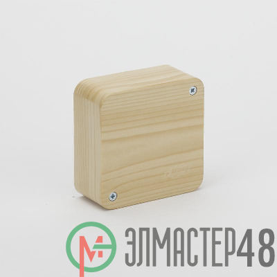 Коробка распр. ОП 79х79х32 сосна (светл. основа) IP40 Рувинил 65004-27М