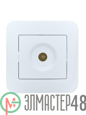 Розетка телевизионная оконечная TV СП ASTI IP20 в сборе бел. LEZARD 7081-0202-130
