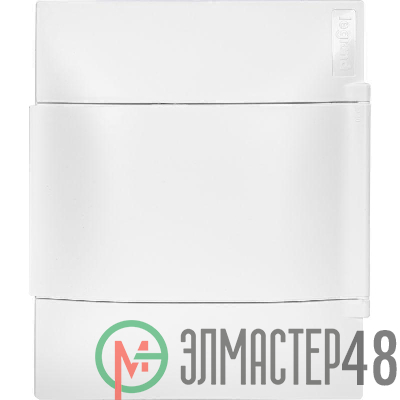 Щиток пластиковый навесной Practibox S 1х4 бел. дверь Leg 134604