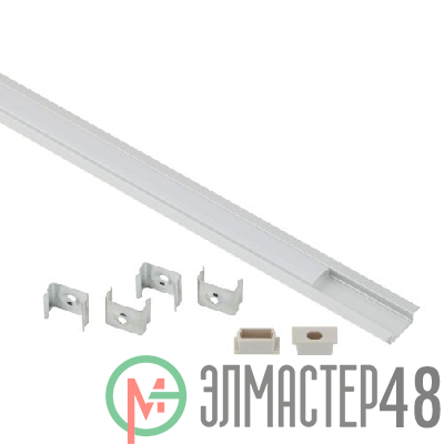 Комплект с врезным анодир. профилем с фланцем CAB251 21х6мм 2м 2206 Эра Б0039464