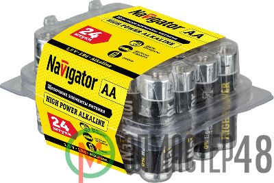 Элемент питания алкалиновый AA/LR6 94 786 NBT-NE-LR6-BOX24 (уп.24шт) NAVIGATOR 94786
