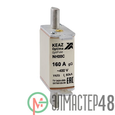Вставка плавкая OptiFuse NH00С 100 400АС 0 gG УХЛ3 КЭАЗ 144556