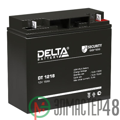 Аккумулятор 12В 18А.ч Delta DT 1218