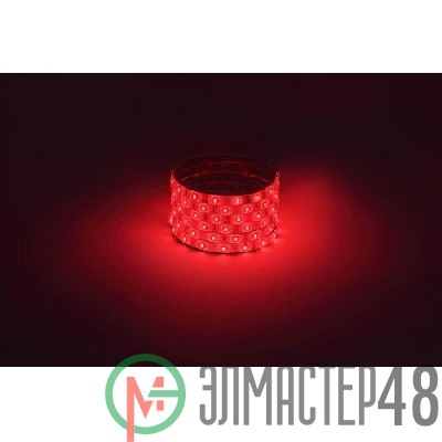 Лента светодиодная LS2835 -4.8-60-12-R-IP65-1 year-5m красн. (уп.5м) Эра Б0059899