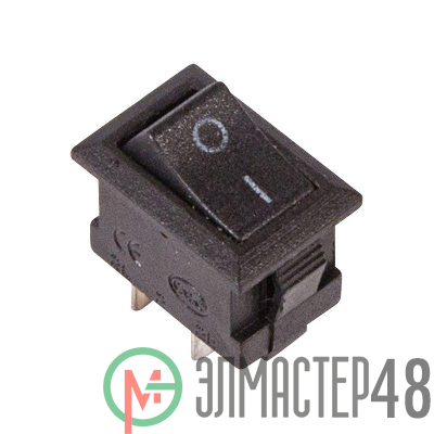 Выключатель клавишный 250В 3А (2с) ON-OFF черн. Micro (RWB-101) Rexant 36-2010
