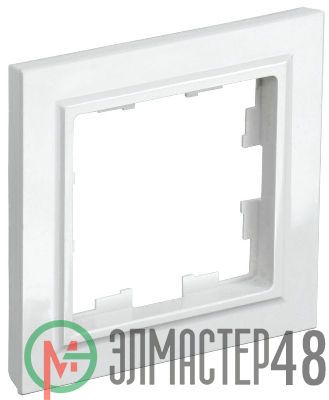 Рамка 1-м BRITE РУ-1-БрБ бел. IEK BR-M12-K01