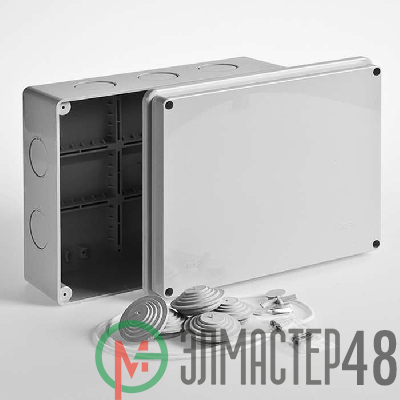 Коробка распр. ОП 240х195х90 IP55 без герм. Рувинил 67066