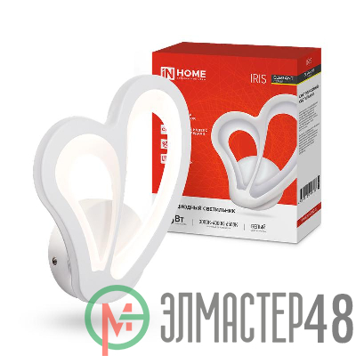Светильник светодиодный ELEGANT IRIS STEP COLOR 15Вт 3000-6500К 1200лм 230В бел. IN HOME 4690612051413