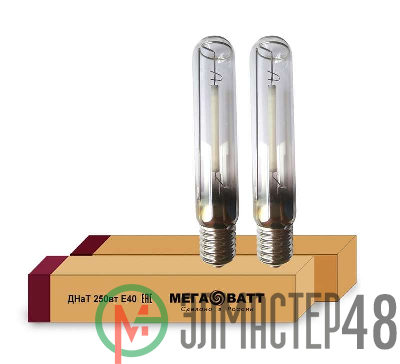 Лампа газоразрядная натриевая ДНаТ 250 E40 (25) МЕГАВАТТ 02942