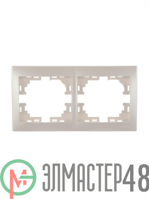 Рамка 2-м Мира горизонт. жемчуж. Lezard 701-3000-147