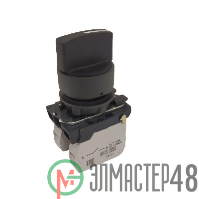 Переключатель КПЕ1131Р-черный-3но+1нз-ручка-фикс-2поз-IP40 КЭАЗ 274305