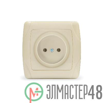 Розетка 1-м СП Маргарита 16А IP20 без заземл. сл.кость (ivory) UNIVersal М0022-I