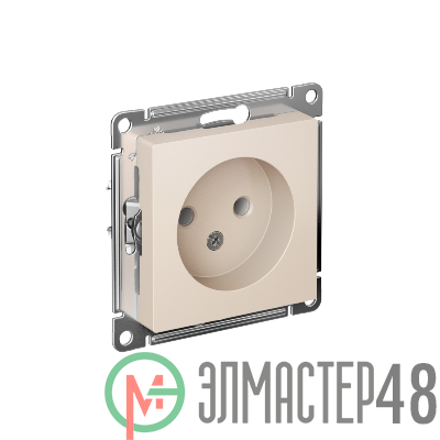 Механизм розетки 1-м СП ATLAS DESIGN без заземл. 16А беж. SchE ATN000241