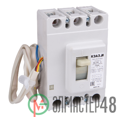 Выключатель автоматический 200А 1250Im ВА04-36-341810 УХЛ3 690В AC НР=24В AC/DC КЭАЗ 218125