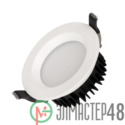 Светильник светодиодный MS-MIST-BUILT-R105-9W Day4000 (WH 110 deg 230В) IP54 металл Arlight 039061