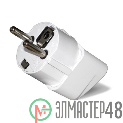 Переходник универсальный заземл. бел. 16А 250В UNIversal 1186