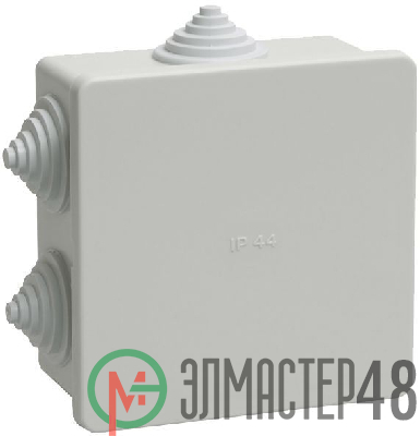 Коробка распаячная ОП 85х85х40 IP44 KM41235 (6 каб.ввод.) ИЭК UKO11-085-085-040-K41-44