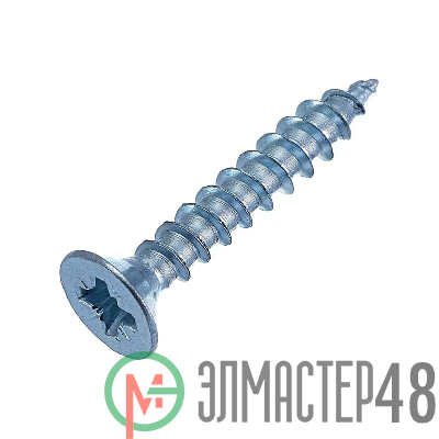 Саморез универсальный 3.5х30 бел. цинк (уп.200шт) коробка СТРОЙМЕТИЗ UTORM2150453