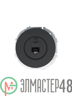Розетка компьютерная СП OSEN RJ45 кат.6 механизм черн. бархат LEZARD 743-4288-140
