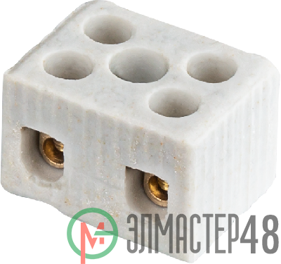 Колодка зажимная винтовая керамическая КЗВ 61 706 NTB-HCR-2-24/WH (уп.40шт) Navigator 61706