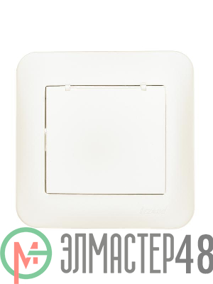 Розетка 1-м СП ASTI 16А IP20 с заземл. с крышкой термопласт в сборе жемчуж./бел. перламутр. LEZARD 7081-3030-123В